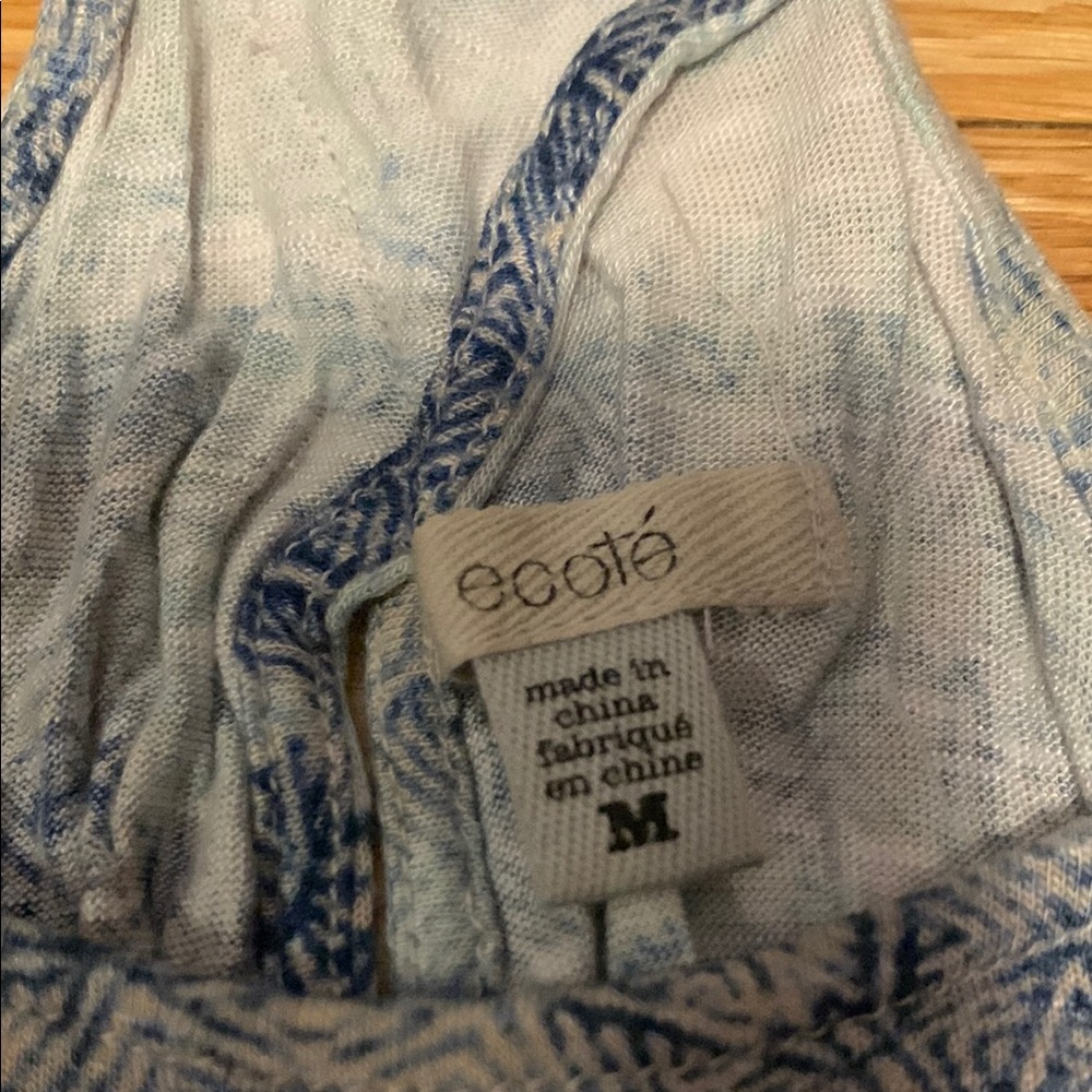 Blue Patterned Tank Top - Picture 2 of 5
